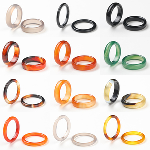 JD GEMS Großhandel Natürliche Achat-Ringe Hochwertige Edelsteinringe Ideal für Frauen und Männer zum Täglichen Tragen - Product Image 1