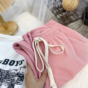 <span class=keywords><strong>Pantalones</strong></span> Casuales de Punto Acanalado para <span class=keywords><strong>Mujer</strong></span>, con Alta Elasticidad y Cordón Ajustable, <span class=keywords><strong>Pantalones</strong></span> de Pierna Recta - Product Image 5