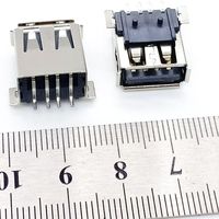 Connecteurs USB à montage en surface BOM, à angle droit, 4 broches, fabricant Conn