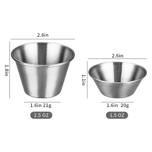 Meistverkauftes Goldenes Besteckset Saucenschälchen 1,5/2,5 Unzen Silberbesteck-<span class=keywords><strong>Set</strong></span> 304 Edelstahl Besteckset Spülmaschinenfest - Product Image 5
