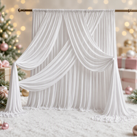 Drapé de toile de fond de mariage en soie de lait extensible, panneau mural de mariage en soie de lait luxueux et doux, drapé de toile de fond personnalisable pour décoration d'événements