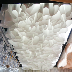 Decorazione per Soffitto in Carta con Texture Francese, Design a Onde e Nuvole per Feste di Matrimonio - Product Image 4