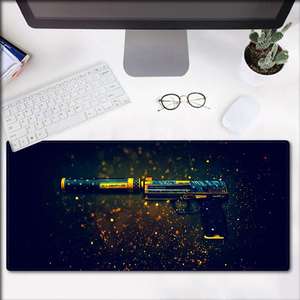 Tùy Chỉnh Kích Thước Lớn Gun Làm Sạch Mats Mousepad Cao Su Tự Nhiên Khâu Cạnh Bàn Phím Chuột Pad - Product Image 5