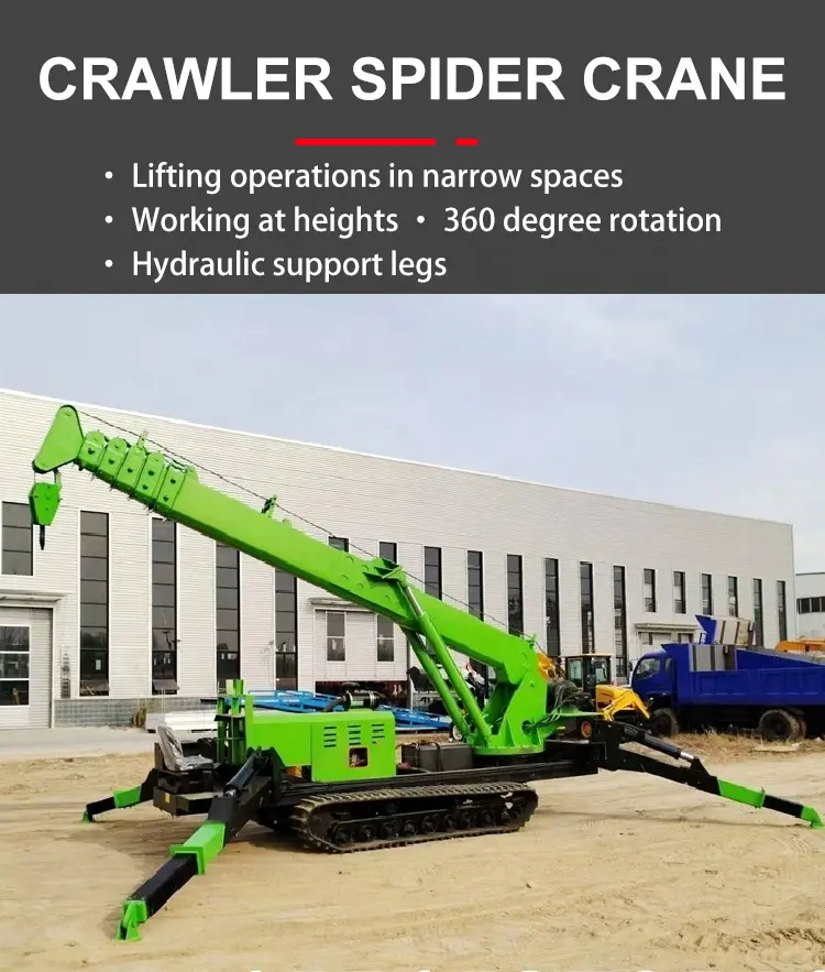 Made in China nuovo prodotto Shang xin aolai mini spider crane adatto per operazioni interne ed esterne