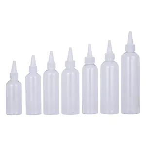 Botella de plástico HDPE para salsa, grado alimenticio, exprimidor, salsa para Ketchup, venta al por mayor, 4oz