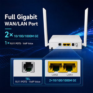 X5203 GPON EPON xpon ONU 2GE + 1หม้อ + 2.4GHz WIFI FTTH ไฟเบอร์บ้านเกตเวย์ TR069 VoIP IPv6ไฟร์วอลล์สำหรับ isp/hote/home - Product Image 3