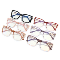 Lunettes de vue pour femmes, monture pleine, photochromiques, motif floral léger, TR90, anti-lumière bleue, haute qualité, motif solide, œil de chat