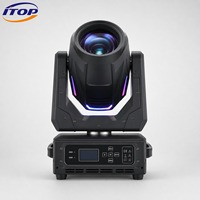 Projecteur LED DMX512 380W à tête mobile, faisceau spot et wash pour mariages, fêtes et événements
