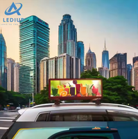 LEDIUP écran LED de voiture toit taxi LED écran couleur taxi extérieur écran étanche pour la publicité Promotion