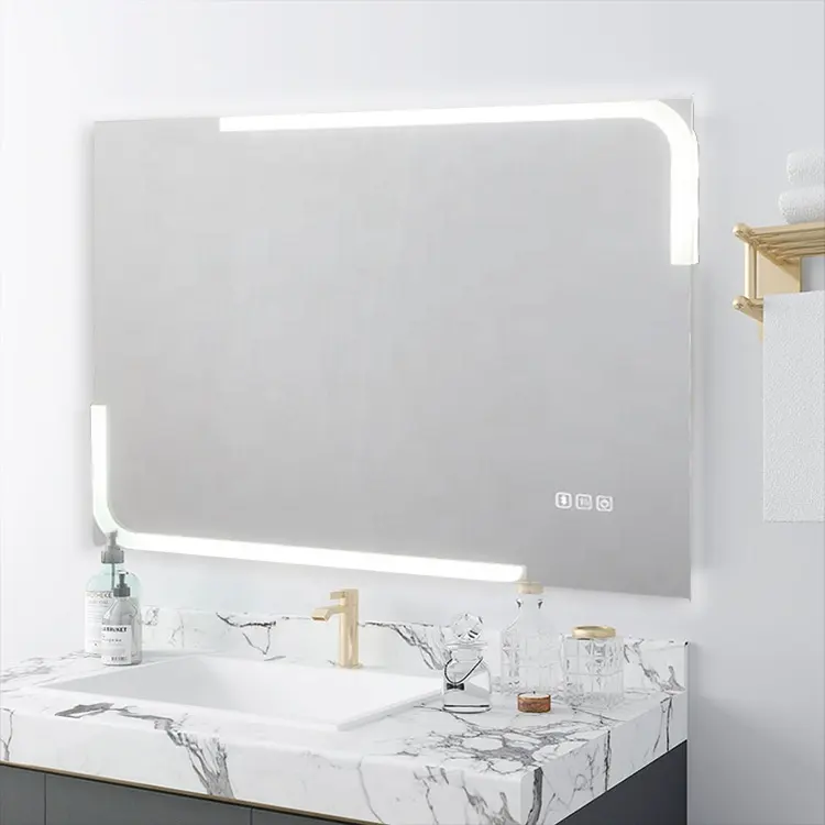 High quality bathroom hotel led backlit mirror