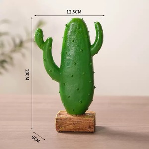 Vaso artificiale natura Cactus resina statua ornamenti da giardino scena scena scena oggetti di scena decorazione del paesaggio in miniatura - Product Image 6