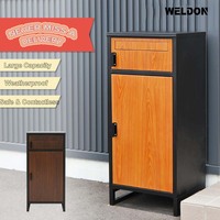 Boîte à colis en acier galvanisé robuste pour extérieur, fabrication de tôlerie OEM/ODM WELDON, boîte aux lettres, boîte de livraison