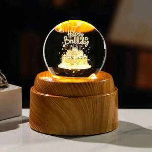 Nueva Bola <span class=keywords><strong>de</strong></span> Cristal Luminosa con Láser <span class=keywords><strong>de</strong></span> Vía Láctea y Saturno, con Base <span class=keywords><strong>de</strong></span> Madera Giratoria con <span class=keywords><strong>Luz</strong></span> LED MH-Q0274 - Product Image 6