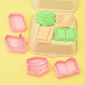 Moule à biscuits en forme <span class=keywords><strong>de</strong></span> livres <span class=keywords><strong>de</strong></span> la série Book Series, impression 3D <span class=keywords><strong>de</strong></span> dessins animés, simulation d'animation, PLA alimentaire - Product Image 4