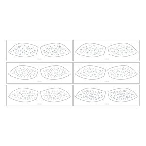 Pegatinas de sombra de ojos doradas y plateadas con efecto de pecas, estampado en caliente, impermeables, a prueba de sudor, accesorios de maquillaje para fiestas - Product Image 3