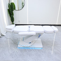 Lit de tatouage moderne et luxueux, meubles de salon avec contrôle au pied des cils, lit de beauté avec moteur 3/4, lit de massage facial électrique