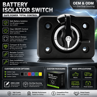 Interrupteur de déconnexion de batterie étanche 48V 300A, robuste, avec contacts en cuivre, protection contre l'allumage, pour