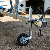 Roue de jockey en acier soudée verrouillable, personnalisée en usine, accessoires robustes pour camions et remorques