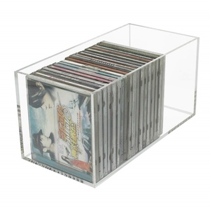 YAGELI Transparent Perspex <b>CD</b>/DVD Storage <b>Box</b> with Custom Logo Silk-Screen Printing Custom Size Thickness Clear Acrylic Material - Product Image 5