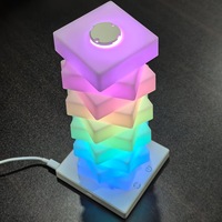 Veilleuse LED Rechargeable Assemblage DIY Transfrontalier Lampe de table ABS Créative Colorée Chambre Chevet Atmosphère Ornement Cadeau