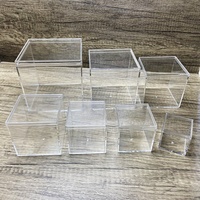 Boîte transparente en plastique acrylique avec couvercles, boîte de rangement en acrylique pour bonbons, dessert, chocolat, boîte-cadeau alimentaire, vente directe d'usine