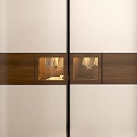 Dressing-in moderne et léger pour chambre à coucher de luxe pour maison avec armoire de rangement personnalisée au design libre