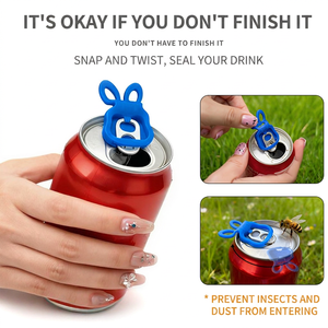 <b>Bow</b> Nail Protector Can Opener Cute Long Nail Saver Keychain Beverage Soda Lid <b>Pull</b> Helper - Product Image 4