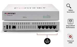 ไฟร์วอลล์รักษาความปลอดภัย FG-40F 5 พอร์ต RJ45 ภายใน 4 พอร์ต 1 พอร์ต WAN Fortinet FortiGate 40F GEN FG-40F - Product Image 4