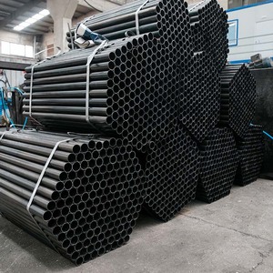 Tubería de <span class=keywords><strong>Acero</strong></span> al <span class=keywords><strong>Carbono</strong></span> Directo de Fábrica, 6 Metros, Tubería Estructural de <span class=keywords><strong>Acero</strong></span> Soldada con Precisión, Tubería Redonda de <span class=keywords><strong>Acero</strong></span> al <span class=keywords><strong>Carbono</strong></span> Negro ERW - Product Image 1