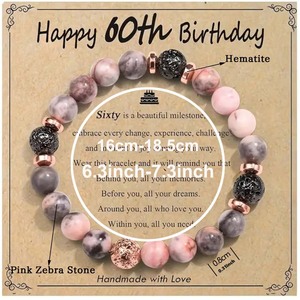 Pulsera de Piedra Natural Zebra al por Mayor para <span class=keywords><strong>Mujer</strong></span>, Pulsera de Cuentas, <span class=keywords><strong>Regalo</strong></span> de <span class=keywords><strong>Aniversario</strong></span>, <span class=keywords><strong>Regalo</strong></span> de Cumpleaños, <span class=keywords><strong>Regalo</strong></span> de <span class=keywords><strong>50</strong></span> <span class=keywords><strong>Aniversario</strong></span> - Product Image 6