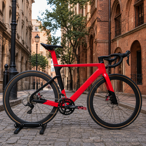 Bicicletta <span class=keywords><strong>da</strong></span> Strada in Fibra di Carbonio 48CM 50CM 52cm 54CM, Opzioni 18 20 22 Velocità, Freno a Disco, Forcella Rigida per Corse - Product Image 5