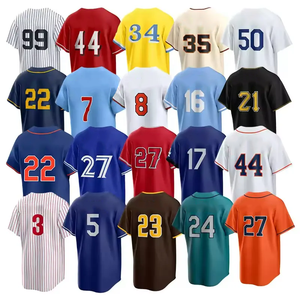 Camisas de Beisebol Vintage Baratas para Homens, Jerseys Azuis de 30 Equipes dos EUA, Bettss Swanson Soto Tatis, Prontas para Envio - Product Image 2