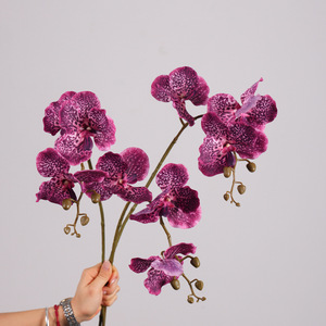 Orchidee <span class=keywords><strong>Vanda</strong></span> Artificiali a Tre Teste dall'Aspetto Naturale - Orchidee Artificiali in Plastica di Alta Qualità Perfette per Matrimoni e Fotografia all'Aperto - Product Image 4