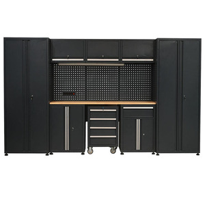 OEM Multi-Functional Modular Garage <b>Tool</b> Cabinet System with Pegboard, Workbench and Lockable Storage - Product Image 1