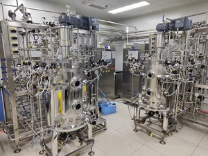 Bioréacteur de culture cellulaire mammalienne en acier inoxydable, fermenteur, contrôle PLC, réservoir sous pression, pompe, capacité de 150 L, oxygène dissous - Product Image 6