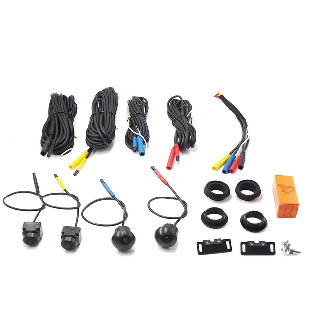 Factory 360 Degree Bird View Surrounding Panoramic Camera System HD Waterproof IP67 Rear/Front/Left/Right Camera Car Android