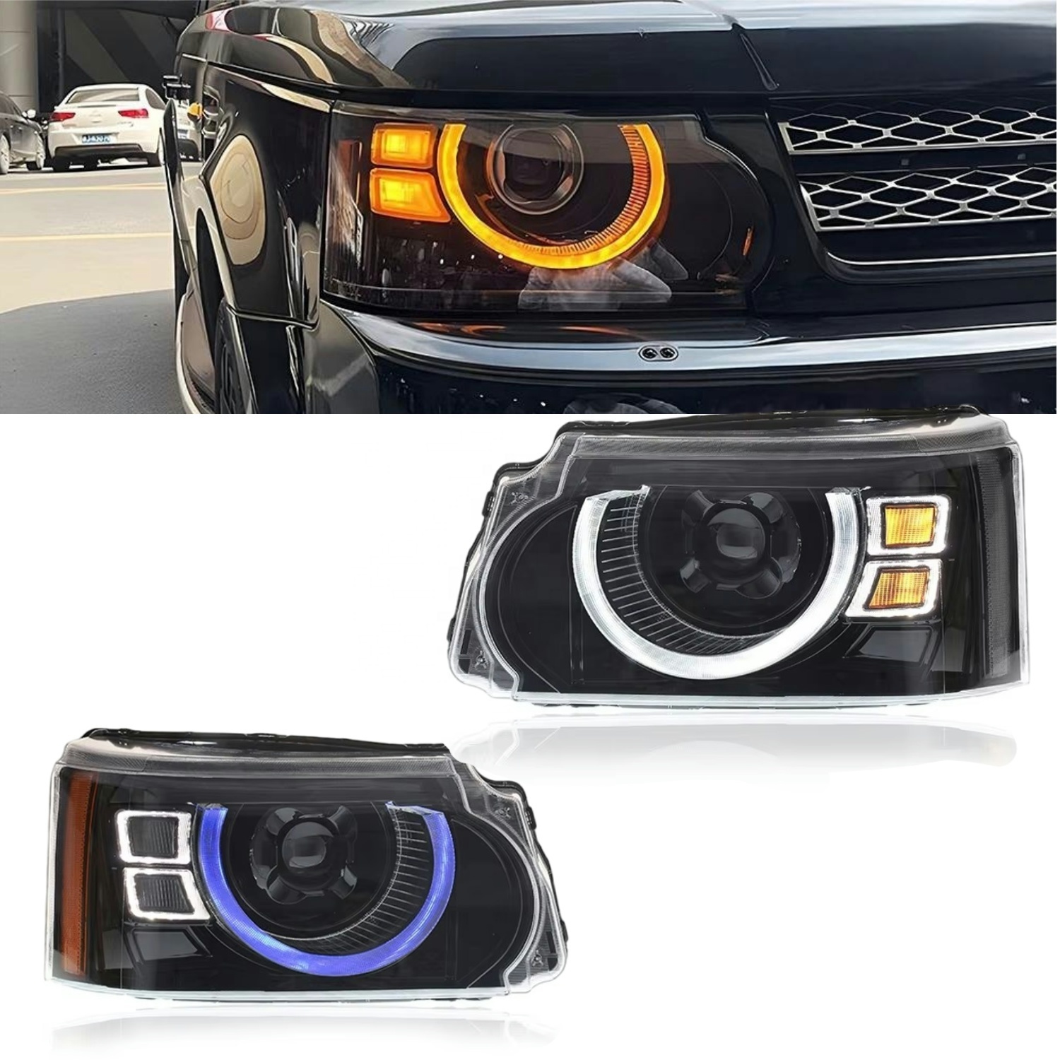 安全運転のための最高効率のランドローバー・ディフェンダーのLED 
