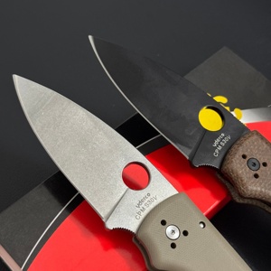 Cuchillo Plegable SPY C229 con Hoja S30V y Mango G10/Flax, Cuchillo Táctico de Supervivencia para Campismo, Caza y Pesca - Product Image 5