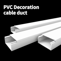PUWEI Cable Raceway Kit de gestion des câbles à rabat, cache-câble pour TV sur mur, cache-câble pour réseau informatique