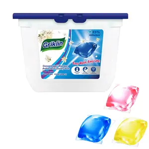 ECO Biologisch abbaubare 3-Farben-Waschmittelkapseln Lily Scent Wäsche kapseln