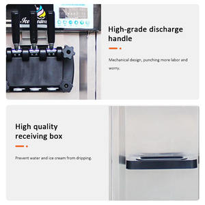 Machine à glaces et yaourts glacés, machine à glaces molles commerciale - Product Image 4