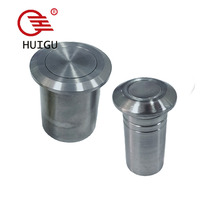 Accessoires de quincaillerie pour meubles en acier inoxydable : Cache-poussière pour prise de courant au sol et cache-poussière pour pêne de porte
