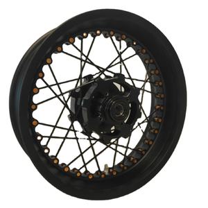 Street Bike 2.5*19 " / 4.25*17" Tubeless Spoked Wheels Jantes Set Fit for R1250GS Full Black Wheels - Product Image 1