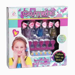 Juguete de maquillaje WPC para niñas, cajón de almacenamiento de maquillaje, extraíble, esmalte de uñas, juguetes para niñas - Product Image 1