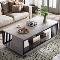 Table basse moderne blanche minimaliste en acier inoxydable avec cadre en bois MDF durable avec fonction de nidification pour salon chambre à coucher hôtels