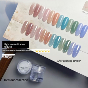 ผงเล็บโปร่งแสงสีแสงจันทร์ ความสว่างสูง ผงโครเมี่ยมสำหรับตกแต่งเล็บ - Product Image 3