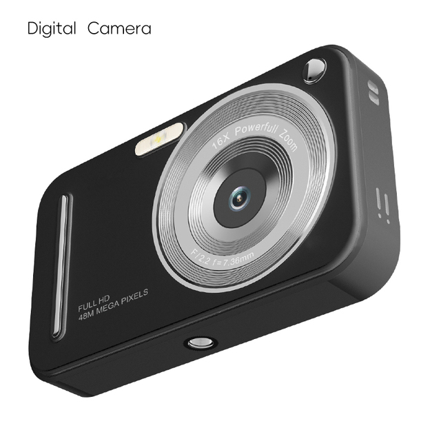 Wholesale Cheap Camera Mini Retro Vintage Flash Light 16X Digital Zoom Anti-Shake Children Travel Selfie 48MP 1500mAh Video TF