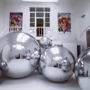 Balão inflável grande para decoração de festas de casamento, balões infláveis reflexivos para espelho, atacado