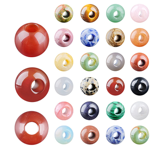 14mm Hole 5mm Natural Crystal <b>Large</b> Hole <b>Beads</b> DIY Bracelet Necklace Round Agate Spacer <b>Beads</b> <b>Large</b> Hole <b>Beads</b> - Product Image 2