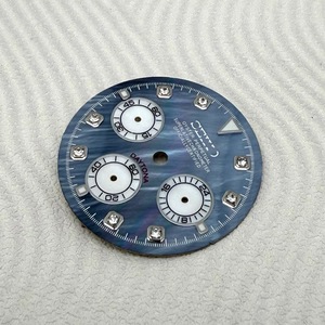 Nuevo Estilo de Esfera para Reloj con Índices de Cristal y Piedras MOP de 29.5MM Compatible con el Movimiento VK63 - Product Image 4